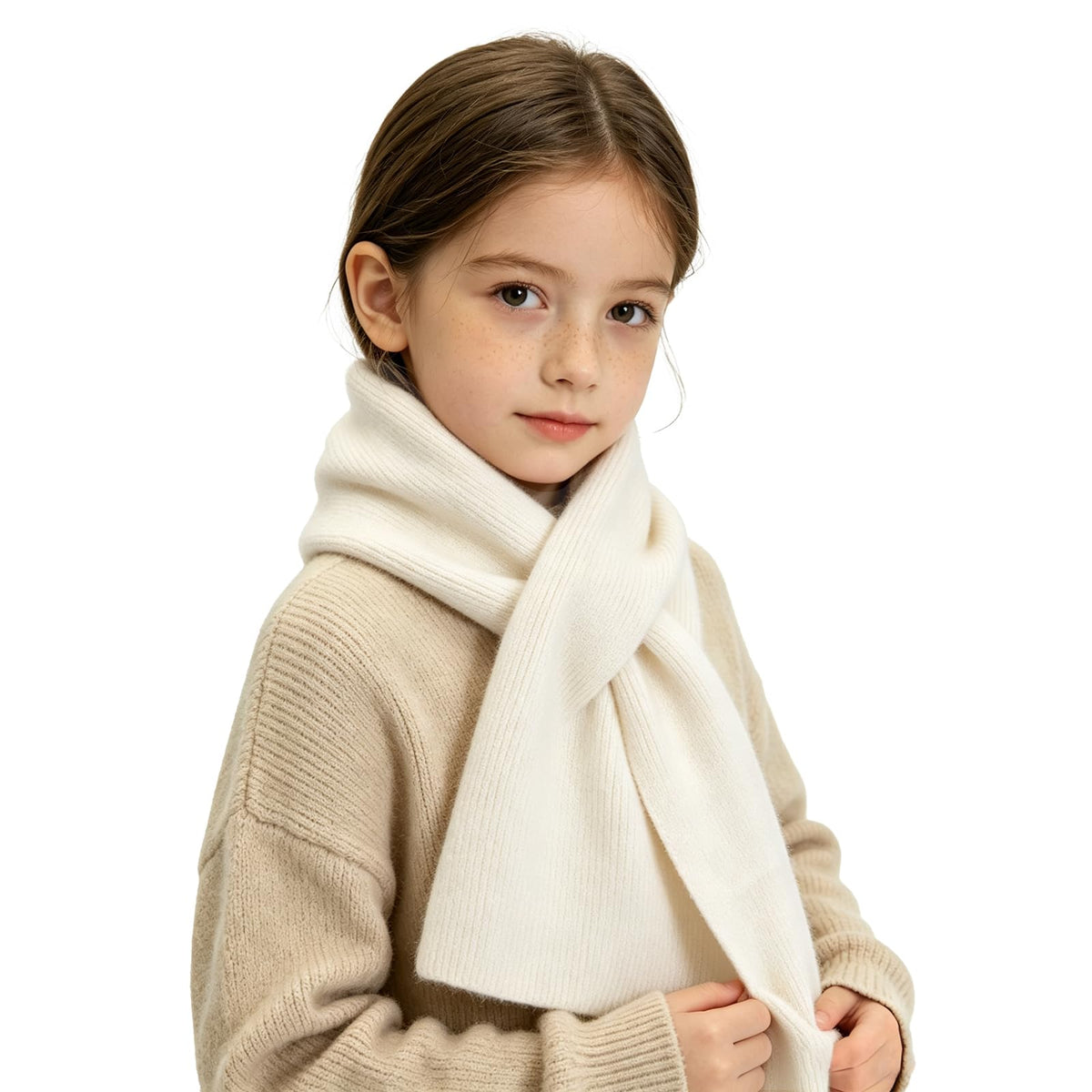RUIKUNA Kids Scarf Girls Toddler Knitted Scarf Winter Baby Neck Warmer Boys