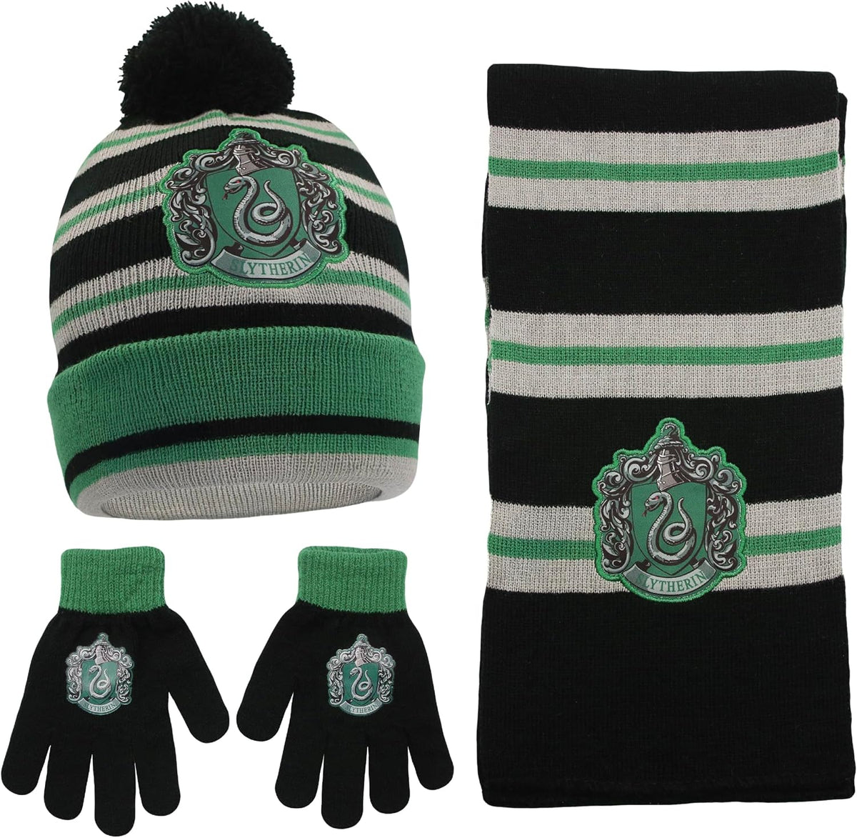 Harry Potter Kids Winter Hat Gloves Scarf Set, or Ski Gloves for Boys and Girls, Winter Hat for Kids 4-14 Years