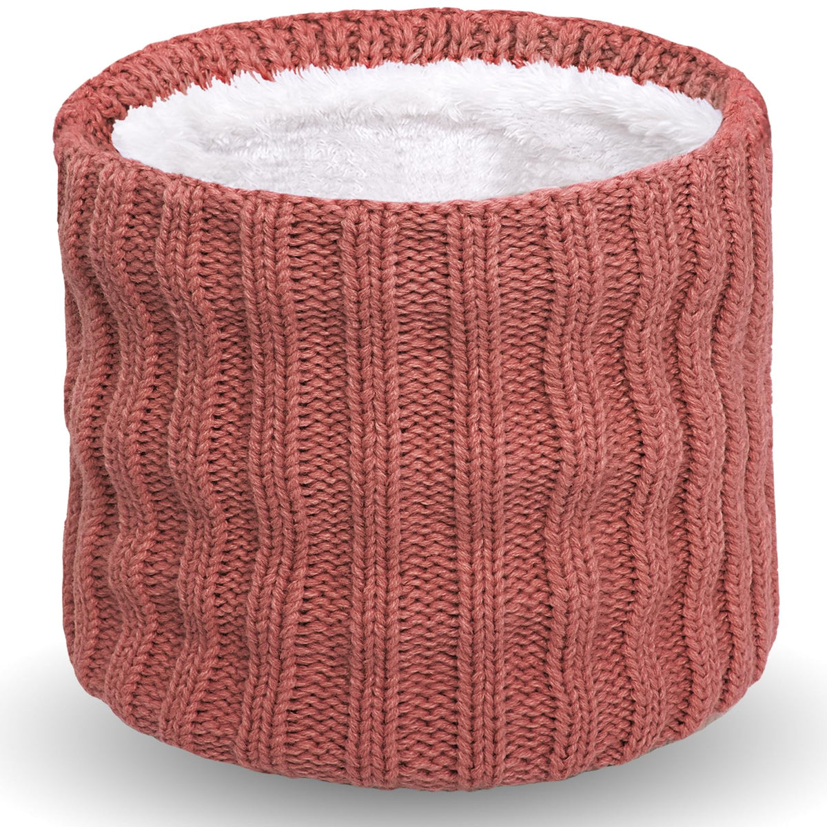 Wandx Kids Winter Neck Warmer Gaiter Knitted Infinity Scarf for Boys Girls