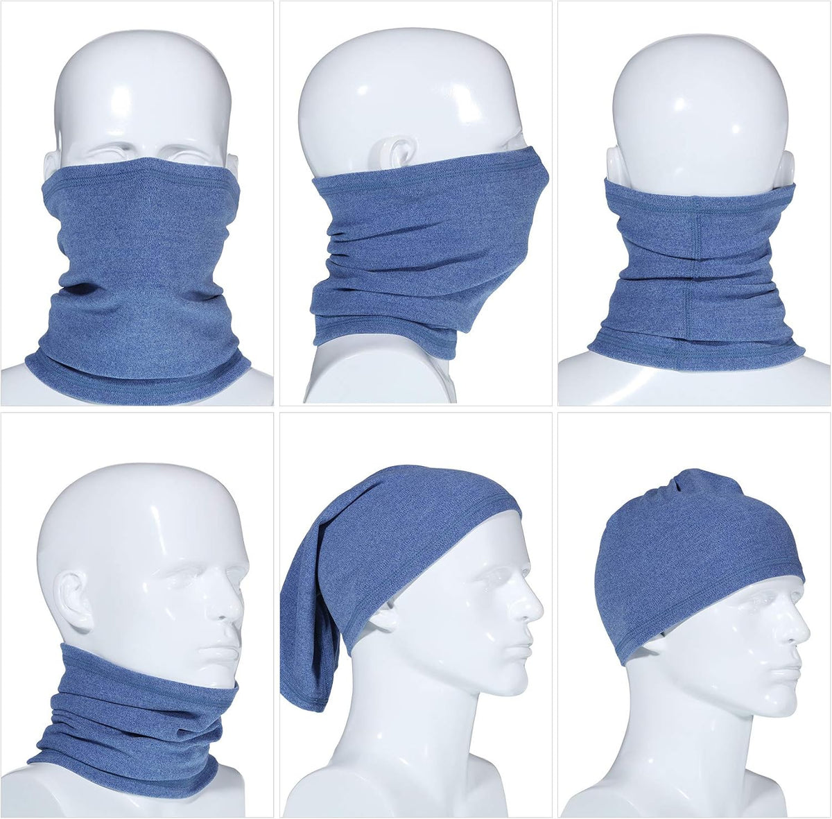 Syhood 4 Pieces Kids Neck Warmer Gaiter Winter Protective Face Covering Scarf for Skiing Hiking Cycling Outdoor Sports
