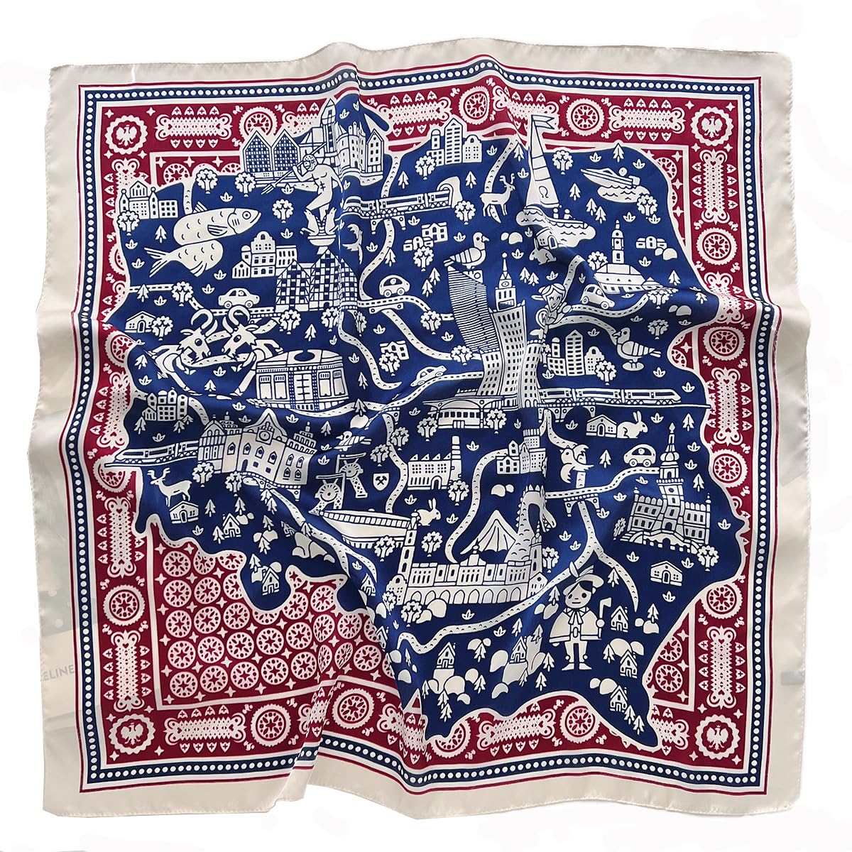 SmilerSmile 27.5" Silk Like Head Scarf For Women