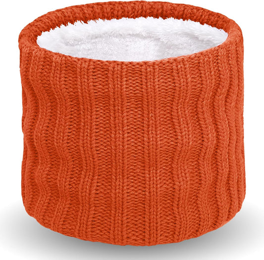 Wandx Kids Winter Neck Warmer Gaiter Knitted Infinity Scarf for Boys Girls