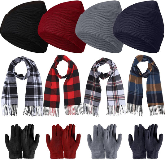 JaGely Kids Winter Hat Scarf Gloves Set