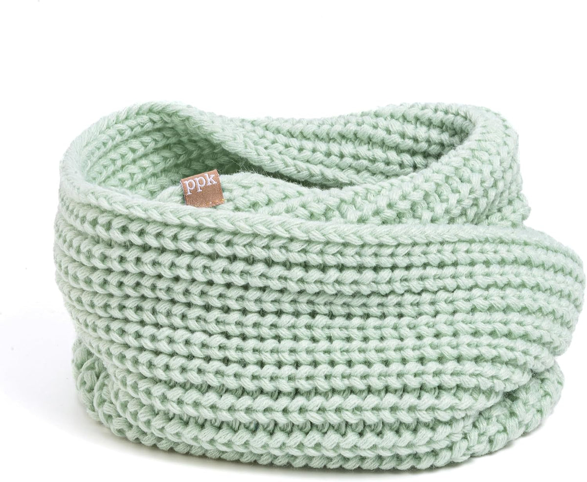 Kids Chunky Knitted Infinity Scarf/Neck Warmer for Girls 4-14 years old