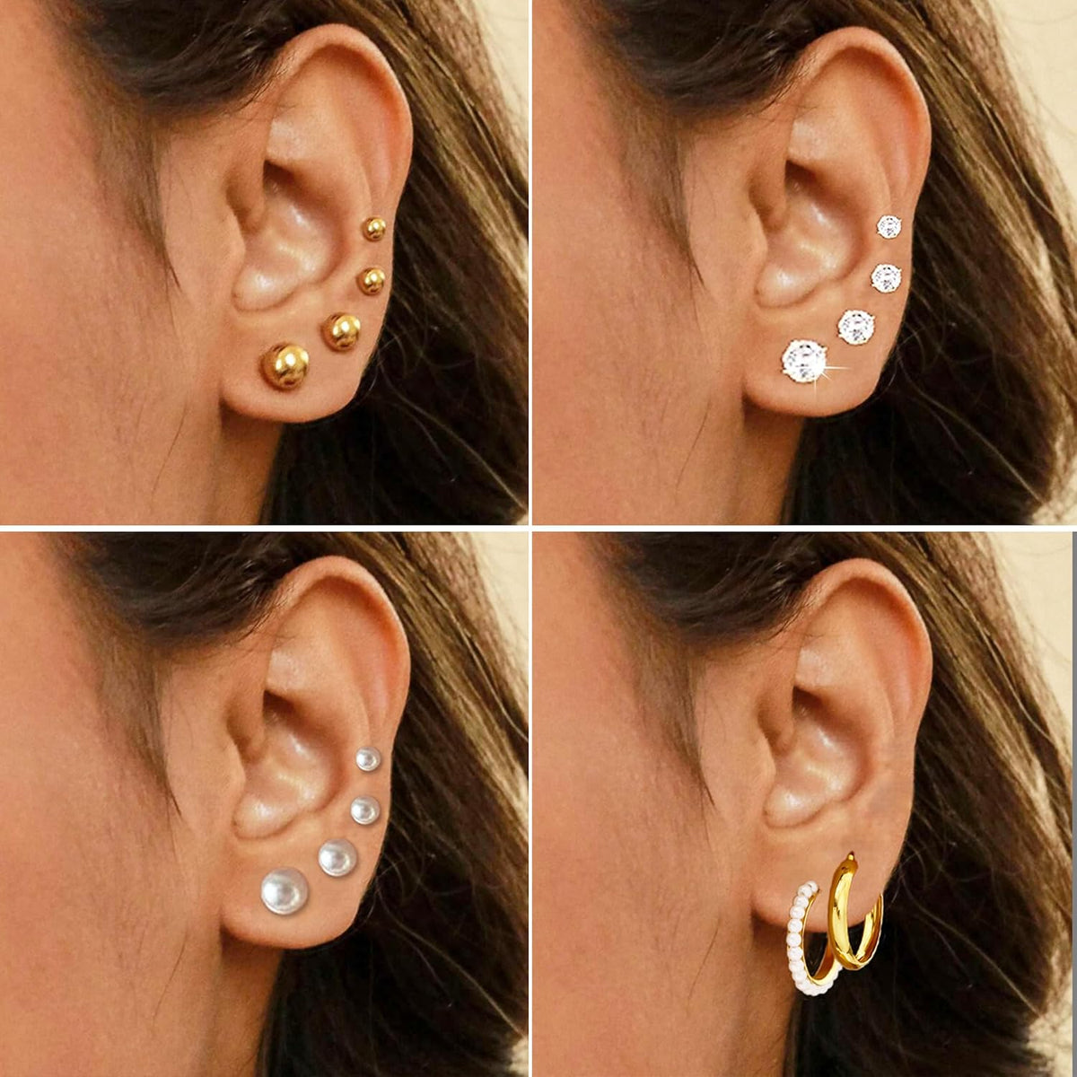 FANDY 137 Pieces Gold Jewelry Set for Women