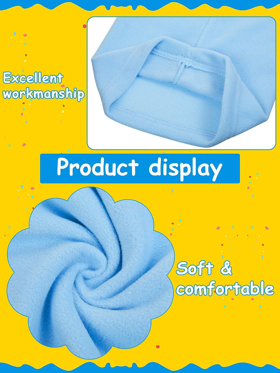 Syhood 9 Pcs Kids Neck Warmer Fleece Neck Gaiter Winter