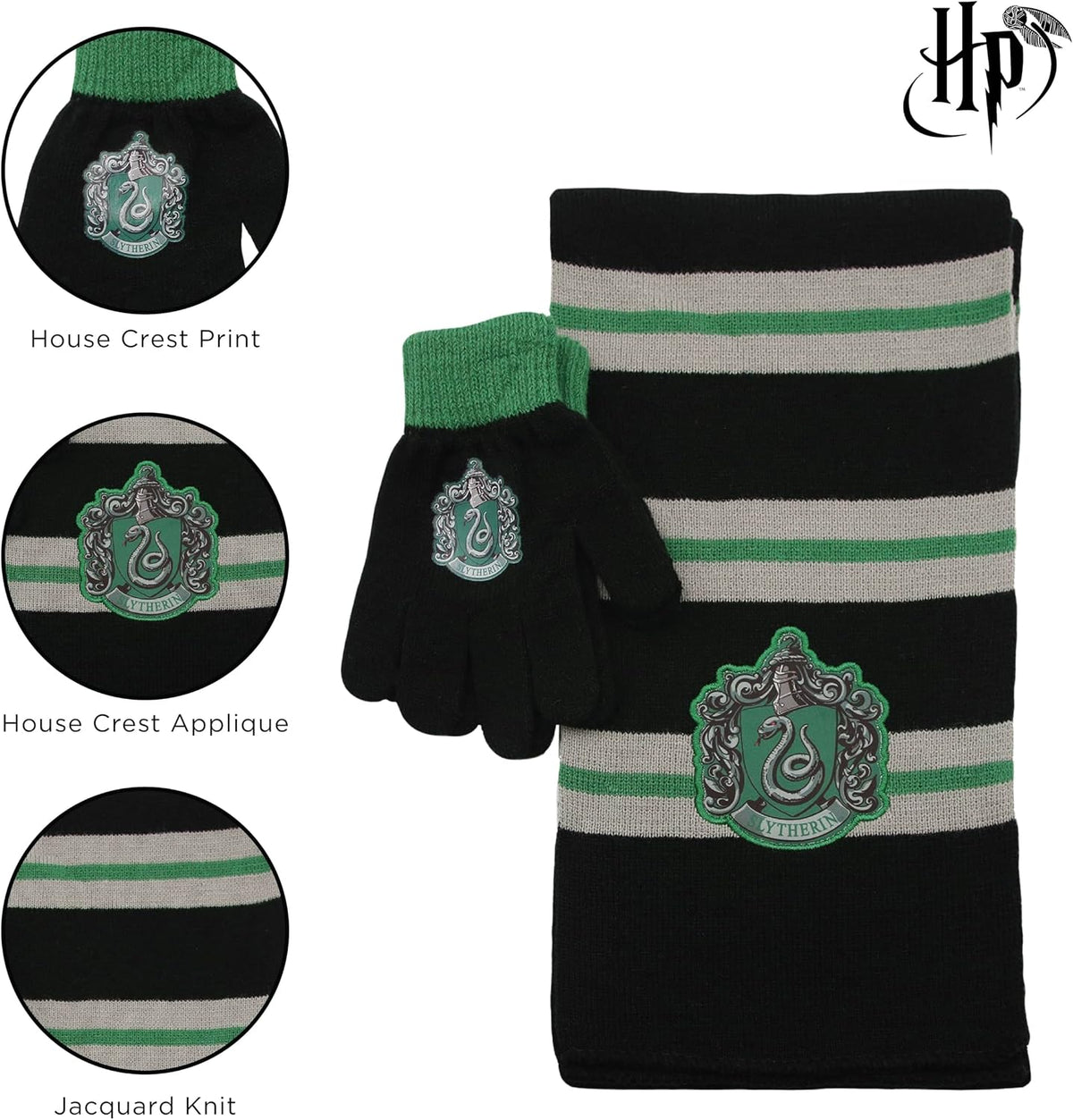 Harry Potter Kids Winter Hat Gloves Scarf Set, or Ski Gloves for Boys and Girls, Winter Hat for Kids 4-14 Years