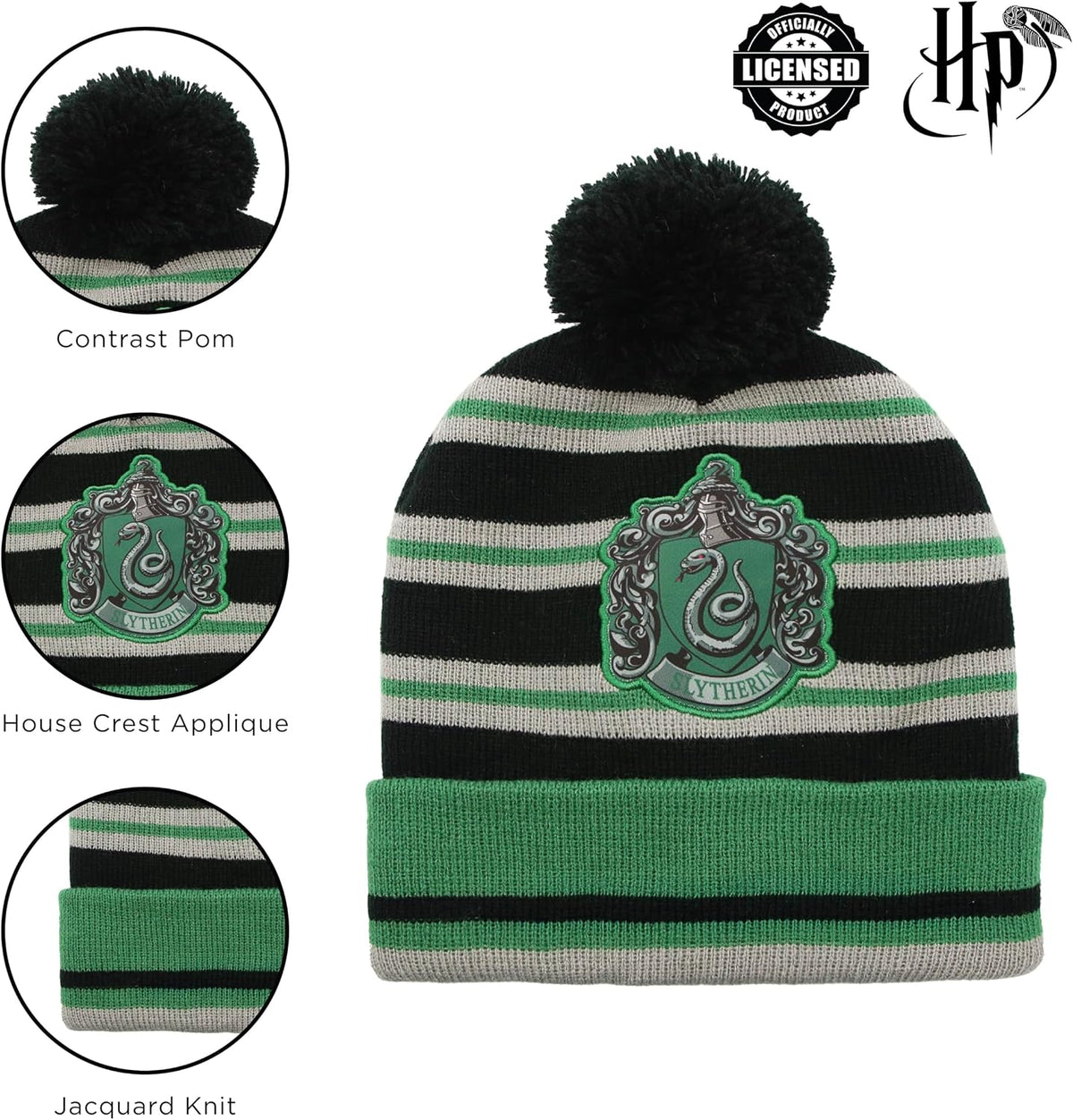 Harry Potter Kids Winter Hat Gloves Scarf Set, or Ski Gloves for Boys and Girls, Winter Hat for Kids 4-14 Years