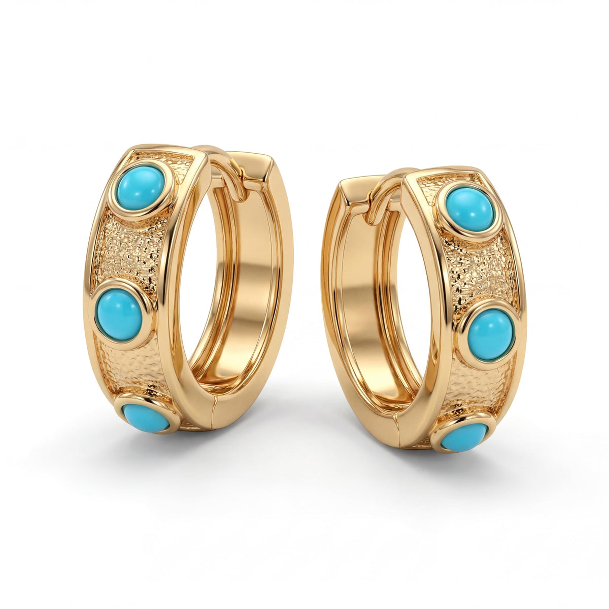 VACRONA Cubic Zirconia Huggie Earrings 14k Gold Plated Tiny Earrings Small Huggie Hoop Earrings Simple Lightweight Hoops Gift for Women