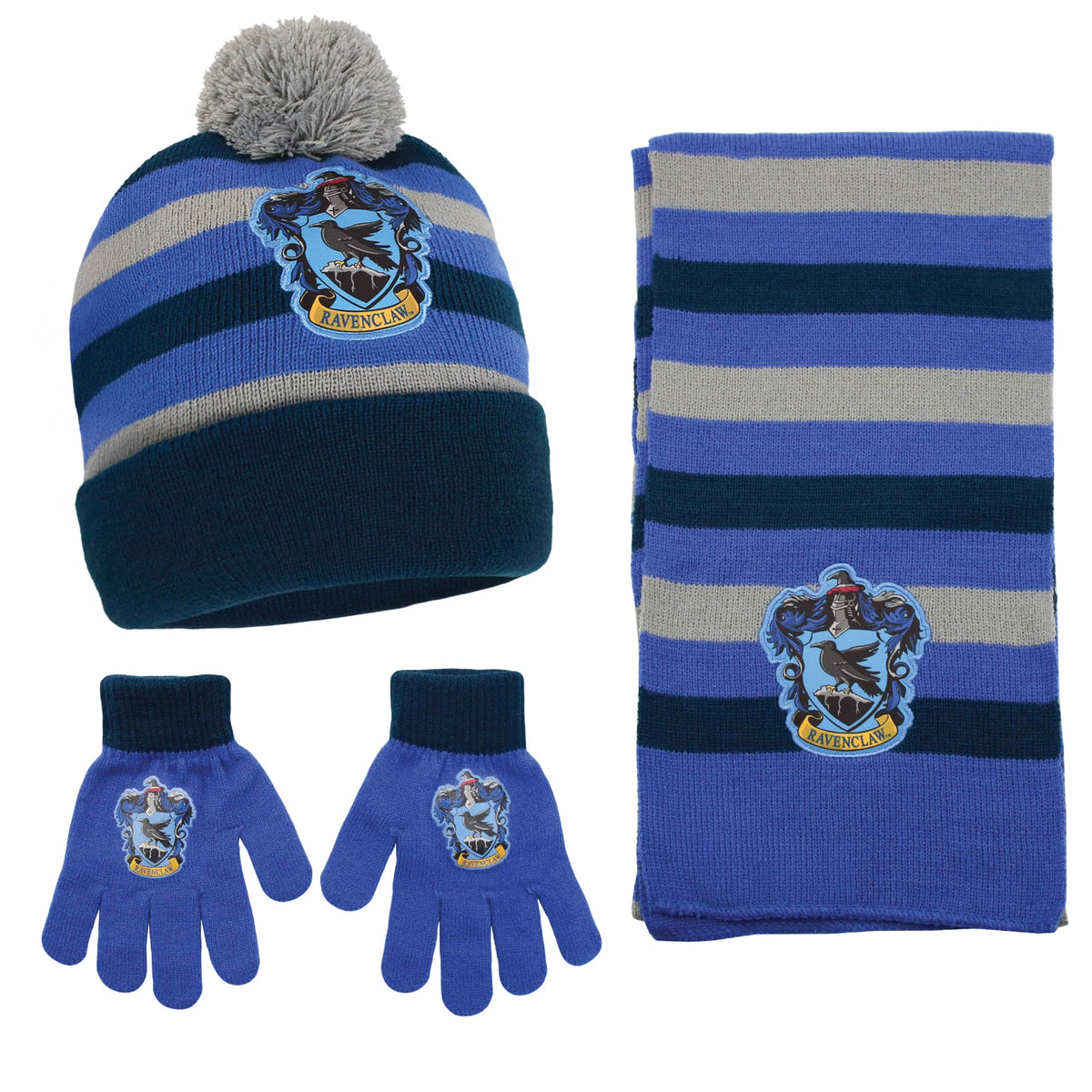 Harry Potter Kids Winter Hat Gloves Scarf Set, or Ski Gloves for Boys and Girls, Winter Hat for Kids 4-14 Years