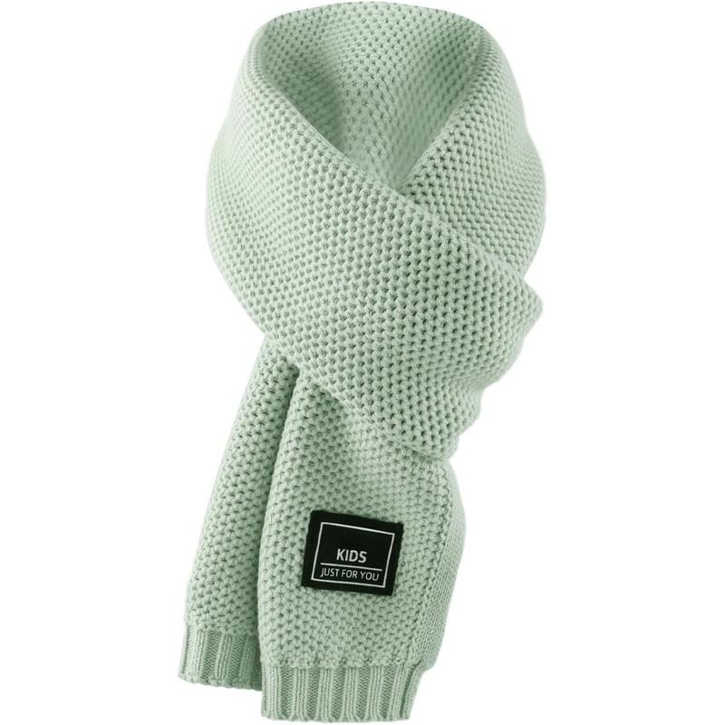 P-HDW010   Kids Winter Infinity Scarf Knit Toddler Boy Girls Scarves Cotton Outdoor Neck Warmer for Children 3-15 Years