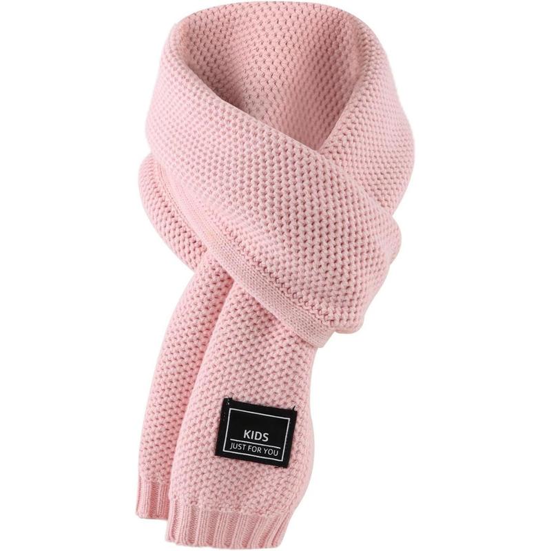 P-HDW010   Kids Winter Infinity Scarf Knit Toddler Boy Girls Scarves Cotton Outdoor Neck Warmer for Children 3-15 Years