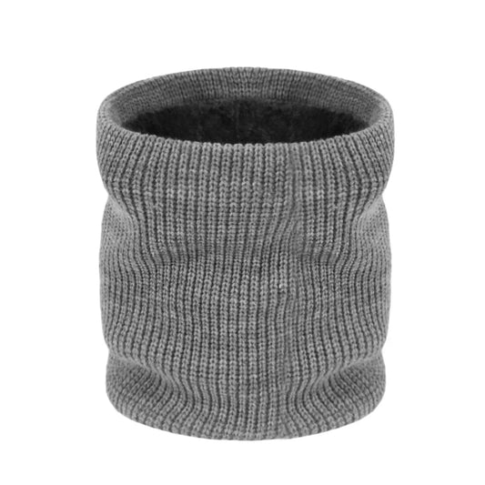 New autumn and winter cervical vertebra protection neck warmer, unisex fleece-lined warm turtleneck scarf with vertical stripes, solid color knitted neck tube, high neck Fluffy Soft Scarf