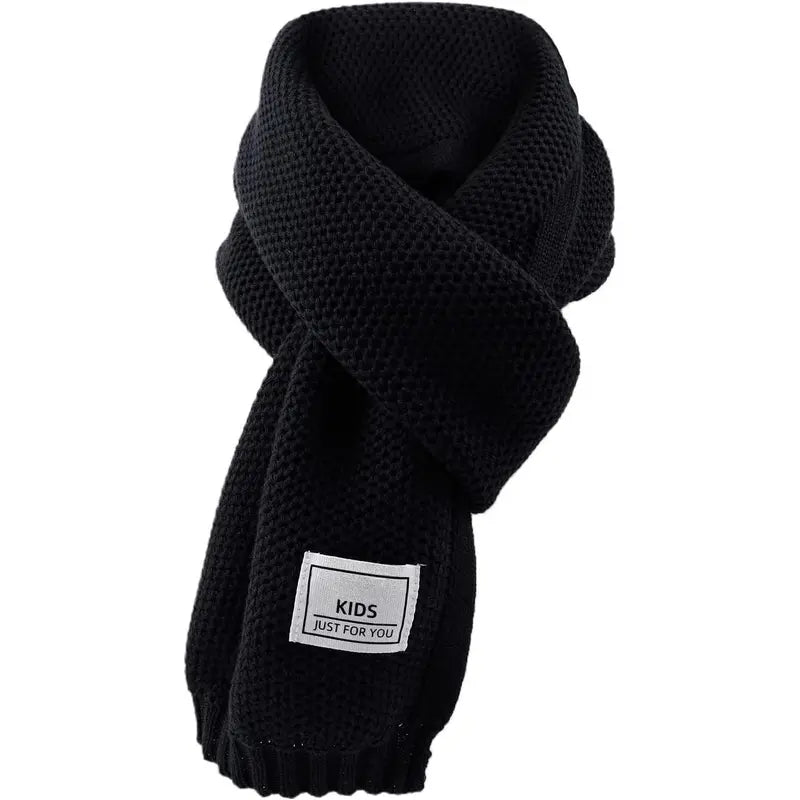 P-HDW010   Kids Winter Infinity Scarf Knit Toddler Boy Girls Scarves Cotton Outdoor Neck Warmer for Children 3-15 Years