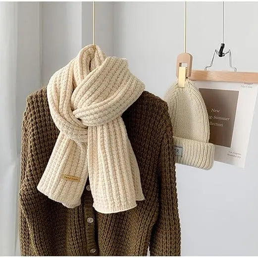 Winter Chunky Knit Scarf for Women Ultra Soft Thick Warm Knitted Scarf Long Knit Scarves for Women's Cold Weather