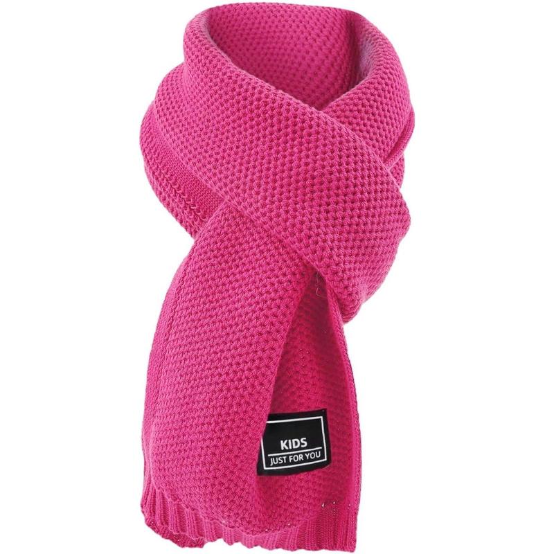 P-HDW010   Kids Winter Infinity Scarf Knit Toddler Boy Girls Scarves Cotton Outdoor Neck Warmer for Children 3-15 Years